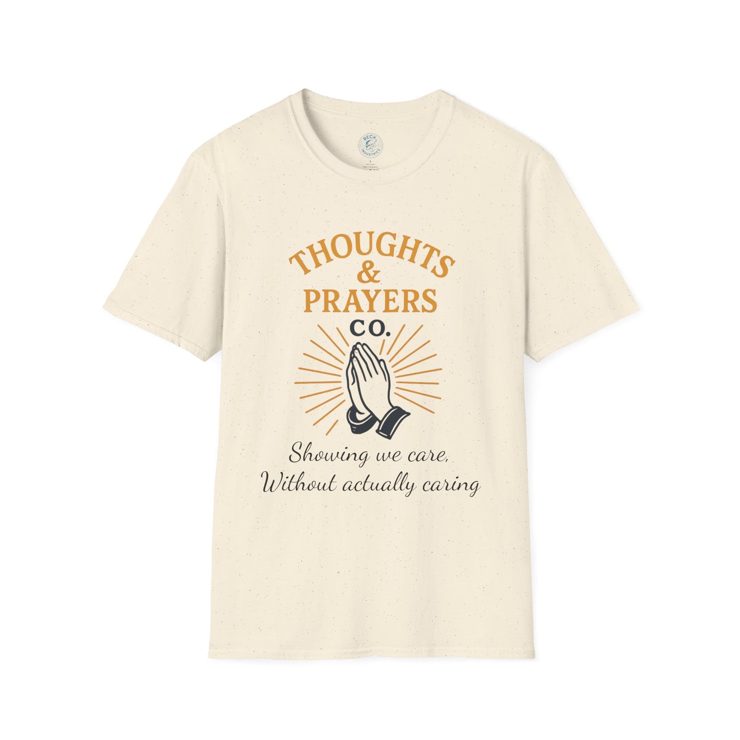 Thoughts & Prayers Unisex Softstyle T-Shirt | Casual Wear, Spiritual Gift, Kindness Apparel, Motivational Clothing
